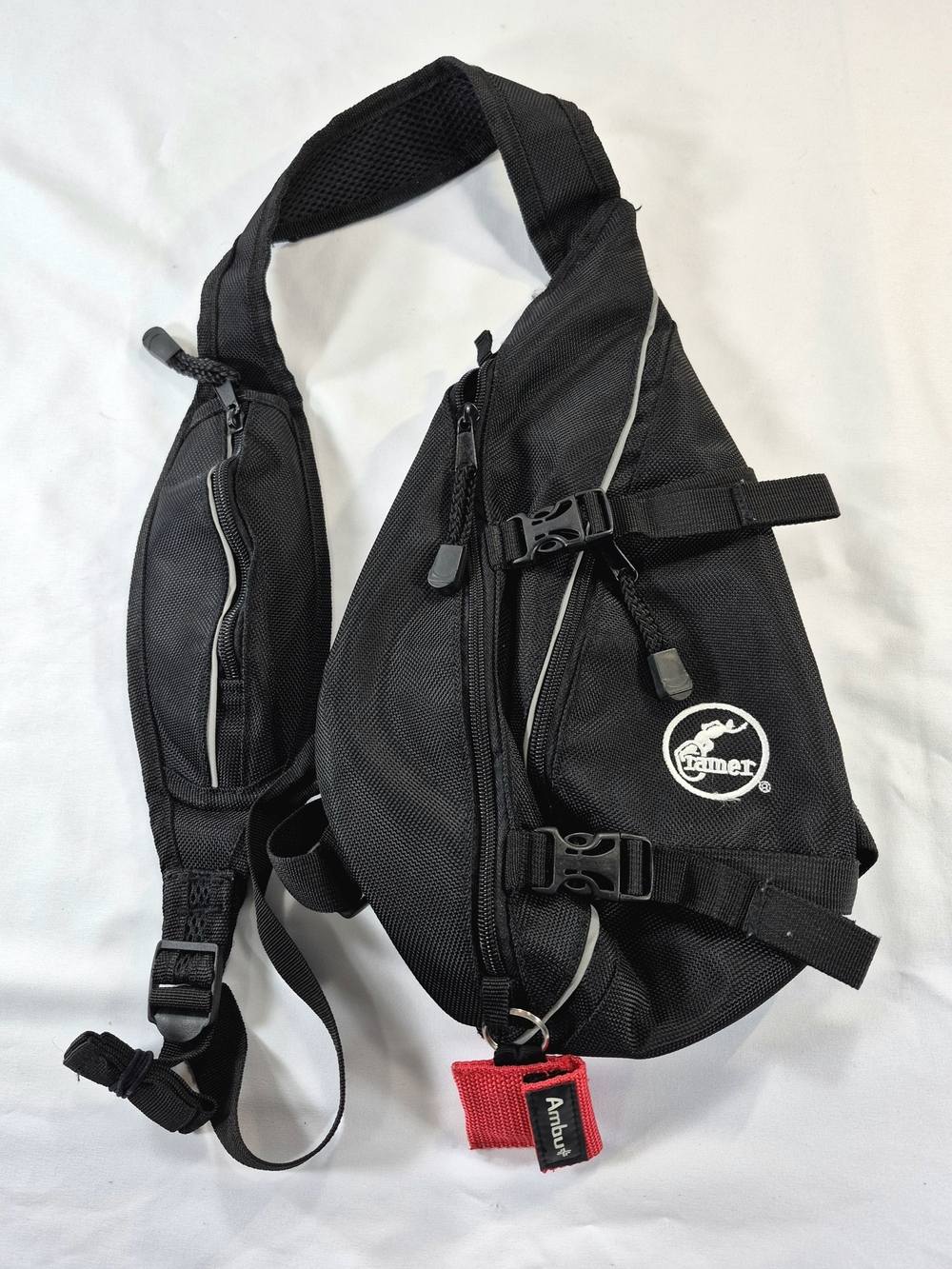 Cramer Sports Medicine Sling Messenger Pack Black First Aid Athletic Trainer Bag